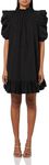 Mud Pie Women Roosevelt Party Dress Black