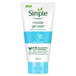 Simple Water Boost Micellar Face Wash 150ml for normal to dry skin | 100% soap-free gentle cleanser for women & men