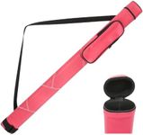 AKLOT Pool Cue Cases, 1x1 Hard Pool Billiard Cue Stick Carrying Case, Pool Billiards Accessories (Red Color)