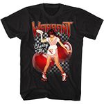 Warrant American Glam Metal Band Cherry Pie Black 2-Sided Adult T-Shirt Tee