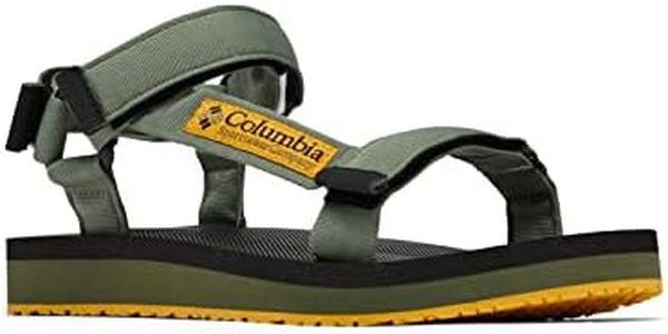 Columbia Men's Breaksider Sandal Sport, Mosstone/Golden Yellow, 9 US