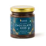 Praakritik Chocolate Ghee Spread With Madagascar Vanilla 200 ml | 75% A2 Desi Gir Cow's Ghee | No preservatives | No Transfat | Healthy Breakfast Bread Spread | Sandwich Spread