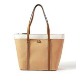 Accessorize London women's Faux Leather Cream Maddox Tote bag