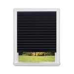 Original Blackout Pleated Paper Shade Black, 36” x 72”, 6-Pack