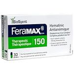 FeraMAX Pd Therapeutic 150 Iron Supplement - Once Daily High Dose Iron Supplement No.1 Recommended Treatment for Iron Deficiency Anemia - 150mg of Elemental Iron per Capsule, 30 Capsules