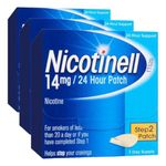 Nicotinell Nicotine 14mg Patch (3 x Pack of 7), Nicotine Patches, Stop Smoking Aid, 24h Craving Control, Step 2 for Moderate Smokers, Quit Smoking Aid