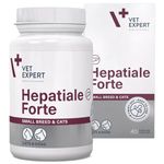 Vet Expert Hepatiale Forte Small Breed and Cats – Liver Support Supplement for Small Dogs and Cats – 40 Twist-Off Capsules