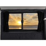 Shore Vans Blackout Curtains Compatible with VW T5 T5.1 T6 T6.1 (Black, Passenger Centre)