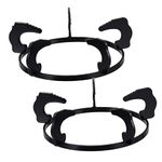 GAXIRE 2PCS gas stove bracket gas stove pot rack non stove stand wok burner wok support ring for gas stove wok stand Steel Wok Rack wok trivet metal stand cast iron non-slip Chassis