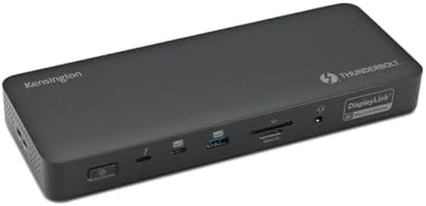 Kensington EQ SD5920T Thunderbolt 4 Quad 4K Docking Station with DisplayLink Technology, SD and Micro SD Card Readers, 100W Charger, Ethernet and USB-A and USB-C 3.2 Ports (K35234EU)
