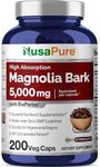 Magnolia Bark 1800 mg 180 Vegetarian Caps (Non-GMO, Extract 4:1 & Gluten-Free)