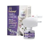 Felisept Family Comfort Relaxing Agent in Multi-Cat Household Plug-In Diffuser and Refill 45ml Starter Set - With natural catnip - Cat plug in calmer - Release tensions and reduce sustainably