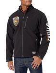 ARIAT Men's Rattlers Team Softshell Coat, Black, M