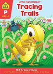 School Zone - Tracing Trails Workbook - 32 Pages, Ages 3 to 5, Preschool, Pre-Writing, Intro to Shapes, Alphabet, Numbers, and More (School Zone Little Hand Helper™ Book Series)