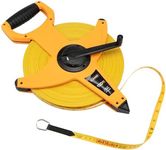 Land Open Reel Fiberglass Tape Measure - 330FT/100M by 1/2-Inch, Inch/Metric Scale, Heavy Duty Tape for Runway and Engineer Survey (330FT)