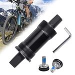 RMENOOR Bicycle Bottom Bracket Square Hole Crank Axis 68*122mm Axle Sealed Road Bike Bottom Bracket with Spindle Mountain Bike Center Shaft With Wrench&Waterproof Screws for Mountain Bikes,Road Bikes