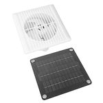 Solar Vent Fan 6 Inch 12V - Energy Saving Solar Powered Exhaust Fan for Shed RV - Reliable and Weather Resistant