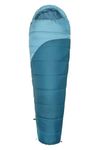 Mountain Warehouse Summit 250 XL Sleeping Bag - Lightweight & Two Way Zip - Camping Petrol Left Handed Zip - Long Length (215cm)