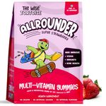 Multivitamin Gummies for Kids (5-15 Years) | Allrounder Super Strawberry | Essential Vitamins | No Artificial Flavors | 30 Gummies | The Wise Tortoise