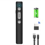 Presentation Clicker, Wireless Presenter Remote, USB Charging, Slide Show, Hyperlink Support. Clicker for Powerpoint, for Windows/Mac OS and Other Operating Systems, Presentation Remote…