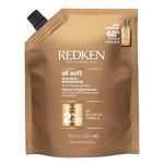 Redken All Soft Argan Oil Shampoo For Dry And Brittle Hair, Gentle Cleanser Formulated With Moisture Complex To Provide Intense Softness And Shine, 500ml