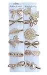 LIVECOOL 3+1 free Gold hairclip Korean Style Rhinestone Women's Set Hair Clip Jewelry Hair Accessories set For Women And Girls Diamond Hair Clip