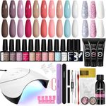 Gel Nail Polish Set with 36W U V La