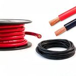 Hi-Flex Battery Cable 16mm² - 95mm² Black & Red PVC Heavy Duty Flexible Copper Welding Wire Starter Inverter Cable (16mm, 110 Amps, Red, 5 Metre)