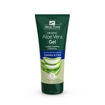 Aloe Pura, Organic Aloe Vera Gel with Vitamin's A, C and E, Natural, Vegan, Cruelty Free, Paraben and SLS Free, Soothing, Restoring, 200 ml