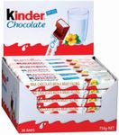 Kinder Maxi Chocolate Bars, 36 x 21 Grams