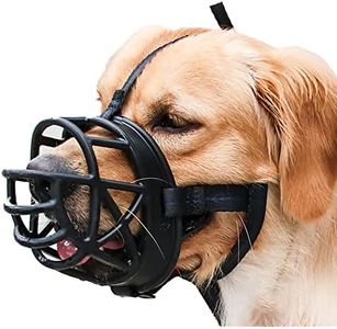 Proxima Direct Dog Muzzle, Breathable Basket Muzzles for Medium Dogs, Stop Biting, Barking and Chewing, Best for Aggressive Dogs.