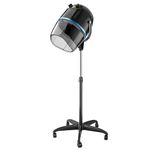 Professional 1300W Adjustable Hooded Floor Hair Bonnet Dryer Stand Up Rolling Base with Wheels Salon Equipment