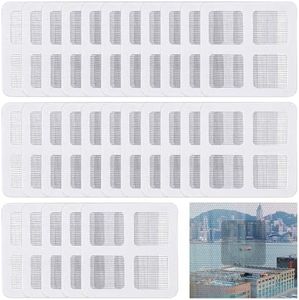 ASTIMESA 25 Pcs Window Screen Patch, Self-Adhesive Screen Tape Mesh Repair, Screen Door Patch Kit Covering Replacement for Tears Holes Wall Net, Gray 4" x 4" (25)