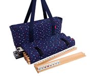 New! - Linda Li American Mah Jongg Set – The Artisan Collection: Butterfly Series – in Blue Nautical Soft Bag