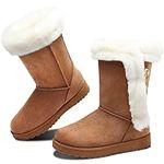 Obtaom Women’s Winter Snow Boots Fu