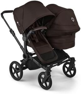 Bugaboo Donkey 6 Double Side-by-Side All Terrain Stroller and Sibling Seat - Cocoa Brown