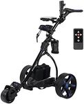 Remote Control Golf Buggy Electric Golf Trolley with USB, Dual Motors-Blue