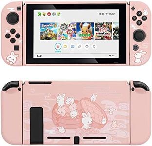 GeekShare Protective Case for Nintendo Switch, Soft TPU Slim Case Cover Compatible with Nintendo Switch Console and Joy-Con (Steamed Bun Rabbit) [video game] [video game]