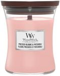 Woodwick Hourglass Candle Medium Jar Pressed Blooms & Patchouli Home Fragrance Indoor