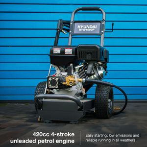 Hyundai 4000 PSI Petrol Pressure Washer – 420cc Engine, AR Pump, 15L/min