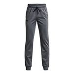 Under Armour Boys' Brawler 2.0 Tapered Pants, Pitch Gray (012)/White, Medium