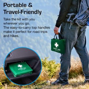 220-Piece First Aid Kit – Emergency Medical Supplies Set