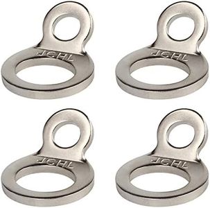 JCHL Stainless Steel Multi-Purpose Tie-Down Anchors Hooks Dirt Bike Tie Down Strap Rings for Motorcycle Dirtbike ATV Trailer Truck Rosa-Gold (4-Pack)