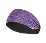 ReDesign Apparels Polyester Blend Performance Headband For Men And Women - Running, Cycling, Yoga, Tennis, Badminton & Other Sports (Multiple Colors, Space Purple)