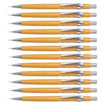 Pentel P209 series mechanical pencil,Orange, 0.9mm lead, 1 box of 12 pencils