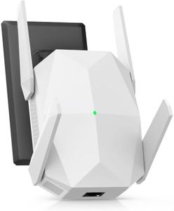 EELEDEN WiFi Extender, 2026 20X WiFi 6 Booster AX3000 Dual Band (5.8/2.4GHz) 17999 sq.ft Long Range and 150+ Devices, WiFi Extender Signal Booster with Ethernet Port for Home (White)