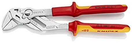 KNIPEX PLiers Wrench (Chrome plated, VDE 1000V handles, Red and yellow, 250 mm)