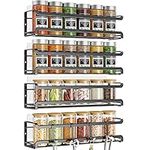 Bunoxea Spice Rack wall mounted 4 P