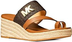 Michael Kors Sidney Mid Wedge, Brown/Acorn, 7.5