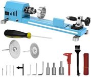 Winbomgo Mini Wood Lathe, Multipurpose Lathe Machine, Milling Lathe, Cutting, Polishing, Professional Table, Top Lathe Tool Kit